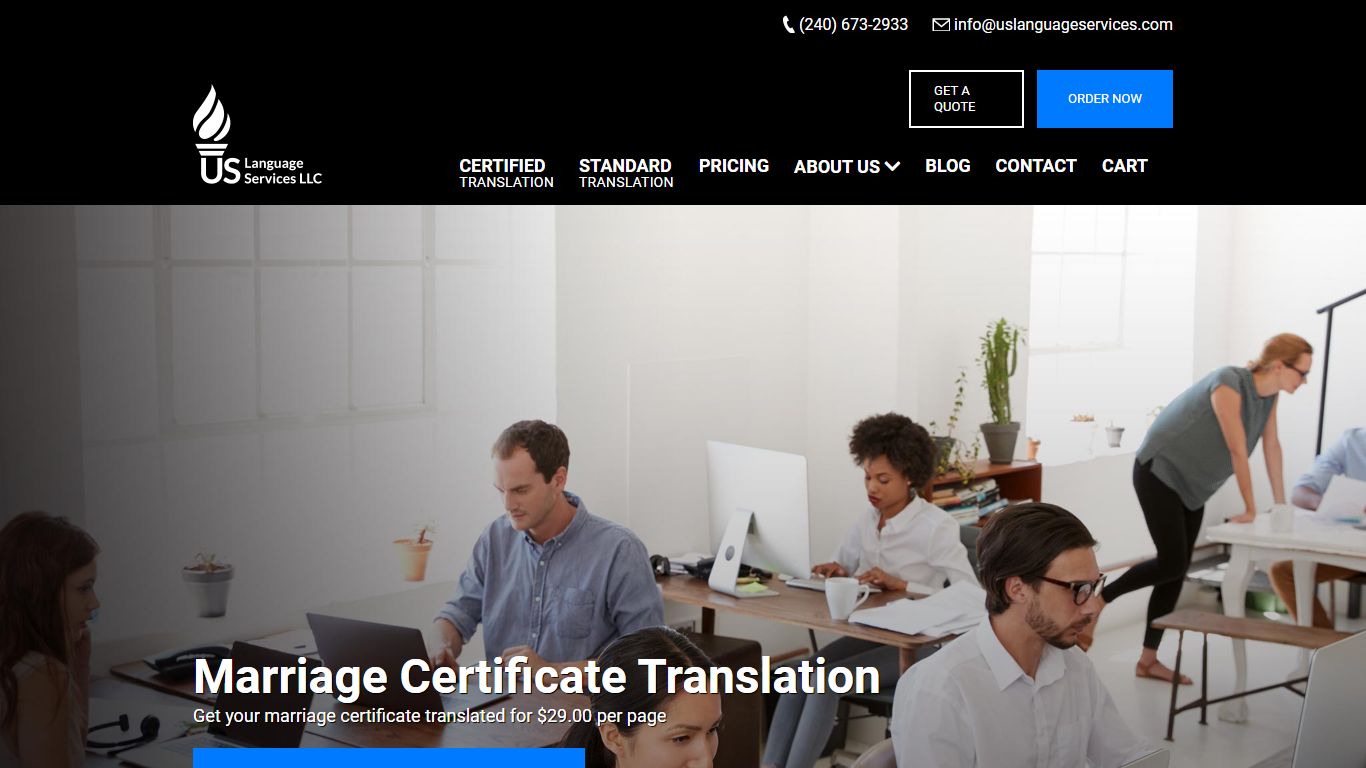Marriage Certificate Translation - U.S. Language Services